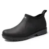 Dört mevsim için Düşük Üst Erkek Yağmur Ayakkabı Nefes Suya Kayma Su Geçirmez Ayakkabı Moda Kaymaz Mutfak Güvenlik Ayakkabı Boyutu 39-44