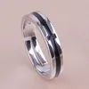 silver rings Black Jesus Cross Band rings open adjustable for women men couple fashion jewelry will and sandy