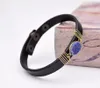 Tennis Cute Natural Purple Druzy Cameo Elegant Black DIY Handcraft Leather Bracelet Cuff Wristband Bangle Unisex