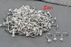 50 Stück/Lot CZ Nasenstecker Schraube Stahlring Piercing Glanz Herz/Quadrat/Rund/Stern 20G 220228