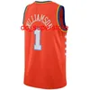 Custom Zion Williamson Orange 2020 Rising Stars Game Swingman Jersey Stitched Mens Women Youth XS-6XL Basketball Jerseys