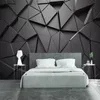 Moderno criativo 3D geométrico abstrato cinzento triângulo grande mural 3d wallpaper sala de estar tv parede decoração de parede pano de parede 3d fresco 210722