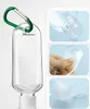 50ml / 60ml Tom Alkoholfyllningsbar flaska med nyckelring Hook Clear Transparent Plast Hand Sanitizer Flaskor för Travel Home