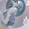 Harajuku эстетическая аниме аниме капюшон женщина корейский Kawaii Crewneck с длинным рукавом негабаритная уличная одежда KPOP осенью зимняя одежда Топ 210927
