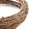 10/20/30/40cm Rattan Ring Cheap Artificial Flowers Garland Dried Flower Frame for Home Christmas Decoration DIY Floral Wreaths Q0812