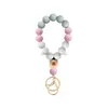 Borboleta madeira silicone strand bracelete key rins chave de pulseira de punho de punho de punho de punho para homens jóias de moda will e areia