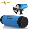 Original Zealot S1 Bluetooth Alto-falante Ao Ar Livre Alto-falante Portátil Portátil Suportes Sem Fio Suportes TF Cartão Flashlight Bike Mount Mount Bank para telefone