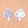 57 stks Antiek Zilver Brons Plated World Tree Charms Hanger DIY Ketting Armband Bangle Bevindingen 30 * 24mm