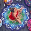Lotus Irregular Beach Towel Tassel Bath Towels Yoga Mat Sun Shawl Wrap Home Decoration Tapestry Throw Blanket Sarongs