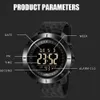 Yeni İzle Dijital LED Saatler Smael Spor Saatı 50 M Suya Dayanıklı Yüzme Saati Kronometre Zaman 8042 Askeri Saatler Q0524