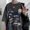 Magliette da uomo Graffiti Stampate Magliette Casual Taglia Maglietta stile harajuku gratuita 4XL 5XL Maglietta da uomo Summer Top Tees