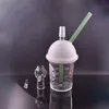 Bicchiere di vetro da 7,5 pollici Bong narghilè Forma di tazza Bubbler Bong d'acqua Riciclatore spesso dab Impianti petroliferi con tubo bruciatore a nafta da 14 mm chiodo a cupola prezzo più basso