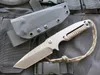 Strider St D2 Blad Titanium Finish Tanto Fast kniv KYDEX Sheath EDC Outdoor Tactical Camping Combat Survival Fighting Tools