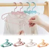 Cintres Racks 10 pièces Portable enfants vêtements cintre enfant en bas âge bébé manteau en plastique crochet écharpes serviette affichage vêtements organisateur