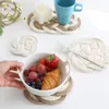 Mats & Pads Woven Linen Cotton Rope Placemats Coasters Food Background Props