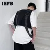 IEFB韓国ストリートウェアファッション三次元カットブライトラインベスト男性個人デザイントレンドイギリスのウエストコート210524