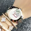 Relógio de pulso de quartzo de marca para mulheres senhora menina com estilo colorido estilo metal aço relógios gs15
