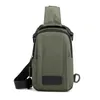 Zaino in nylon da uomo Zaino Zaino Porta di ricarica USB Maschile Sling militare Messenger Crossbody Chest Pack Bag Daypack212x