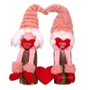 Feestartikelen Valentijnsdag Gnome Pluche Doll Scandinavische Tomte Dwerg Toys Valentijnsdag Geschenken voor Dames / Mannen Bruiloft Decor ZC755