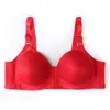 Bras Women Plus Size Bra Zamknięcie przednie zamykanie cienki bawełniana bielizna bezprzewodowa bezproblemowa BRALETTE Brassiere na dużą pierś 271Z