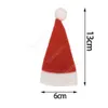 Julvinflaska Täck Liten hatt till julflaska Dekorationer Barngåva Merry New Year Bar Table Decor Supplies Cap DHS40