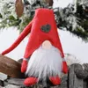 Forest Oudere Kerstmis Oude Man Standing Houding Pop Mooie Faceless Dolls Ornamenten Nordic Stof 2021 Nieuwjaar Xtmas Decora LLA10530