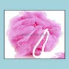 Brushes Sponges Scrubbers Bathroom loofah Bath Sponge Milk Aessories Nylon Shower Ball 5G Soft Body Cleaning Mesh Brush Drop D