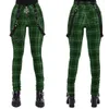 Femmes Plaid Pantalon Taille Haute Gothique Punk Pantalon Printemps Été Streetwear Femme Mode Zipper Y2k Long Bas Pantalon 210909