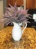 Faux Floral Artificial Flowers Plastic Lavender Bundle Fake Plants Wedding Indoor Outdoor Home Kitchen Office Decor XBJK2107