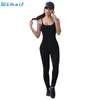 Yoga -outfits 2021 Fitness Set één stuk jumpsuit Backless Slim Rompers Sexy Women Leggings lopen jumpsuits en bodysuits december28