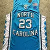 Nikivip Cole Anthony 2バスケットボールジャージーヴィンスカーター15マイケル23ノースカロライナタールヒールズカレッジステッチブルーサイズS-XXL