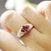 Color Change Alexandrite Ring Genuine 925 Sterling Silver Enamel Created Gemstone Fine Jewelry for Women Ladies Rings Gift 211217