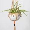 Other Garden Supplies Macrame Indoor Flower Pot Holder Hanging Plant Pots Hanger Product Boho Nordic Home Decor Gift Creative Party Room Dec