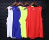 Högkvalitativ spandex Män / Kvinnor Running Jerseys Gym Ärmlös Track och Field Shirt Marathon Slim Tank Sport Vest Top Training