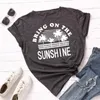 Kvinnors T-skjortor Kvinnor T-shirt Plus Size S-5XL Kvinnor Summer Casual Letter Print Holiday Streetwear Cotton Tees Western Style Tops