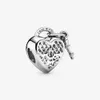 100% 925 Sterling Silver Love You Heart Lucchetto Charms Fit Pandora Original European Charm Bracelet Fashion Jewelry Accessories
