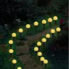 Lawn Lamps Solar Crystal Bubble Ball Lamp 10 15 20 30in1 Waterdichte LED In-grond Landschap Licht String Outdoor Yard Walkway Pati2641