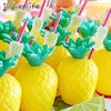 12st / mycket plast ananas kokosnöt dricka kopp frukt form juice party koppar hawaii luau födelsedag sommar strand pool party decor 211109