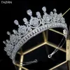 Trend Tiaras CZ vrouwen bruiloft kronen zirkoon hoofdeces sieraden accessoires prinses verjaardag hoofdtooi beste geschenken voor bruid x0625