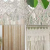 カーテンドレープウィンドウ手作りマクラメート壁掛け結婚式背景装飾ベッドルームリビングルームのドアブラインド分割器