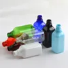 Frascos de botellas de almacenamiento, 30 Uds., 200ml, cuadrado vacío, marrón, negro, botella pulverizadora, contenedor de tapa de viaje a granel, pequeña niebla de plástico para líquidos