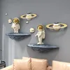 [MGT] Nordico Creativo Astronauta Space Moon Travel Tourist Object Model Decoration Wall Modern Home Ornamenti tridimensionali