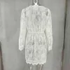 Summer Dress for Women Bodycon Sexy Lace New Arrivals White party club Mini Plus Size 210422