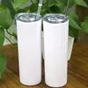 20oz Blank Sublimation tumblers Total Straight Non Tapered All Straights White Sublimations Skinny Tumbler For Heat Press Printing