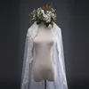 Свадебные вуали 3 -метровые соборная кружевная вуали Один слой длиной невесты Свадебные аксессуары 2023 Мариб Новые