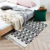 Ковры Nordic Хлопок Льняная кисточка рука тканый коврик геометрический коврик для гостиной спальня дома украсить район Carpet1