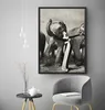 Richard Avedon Dovima With Elephants Evening Dress Poster Painting Home Decor Framed Or Unframed Popaper Material319m