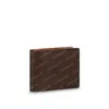 2023 Designer Wallet Mens Wallet Purses Zippy Men Short Fold Card Holder Passport Holder Women Long Folded Purse Brown Flower Leather 60895 61895 dust bag and box #A01