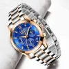 LIGE Classic Women Reloj de cuarzo Impermeable Correa de acero inoxidable Moda Regalo Fecha Reloj Drop 210616