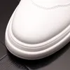 Spring Autumn Men Casual Dress Wedding Shoes Platform High Top Non-Slip Round Toe White Sneakers Classics Fashion Male Adult Sports Walking Loafers X202